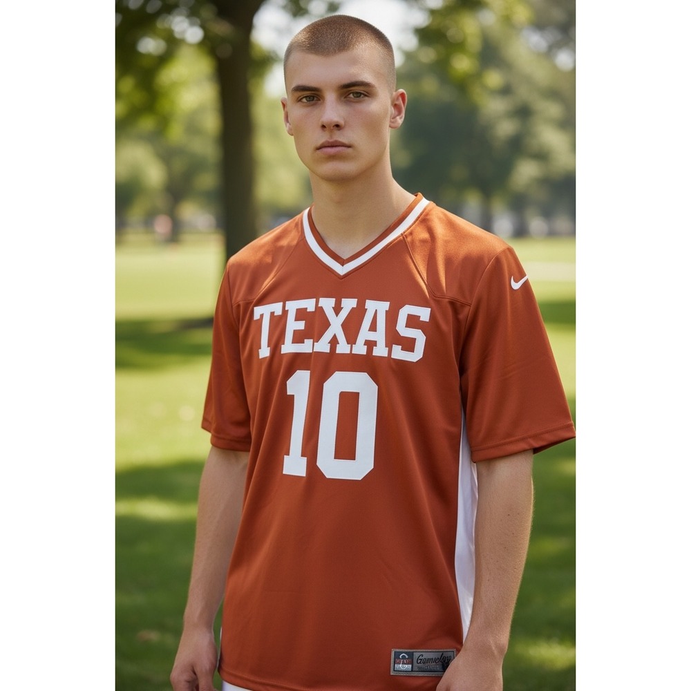 1093 Texas Longhorns Missimo 10 ProSphere Gameday Greats Jersey Orange Large NWT